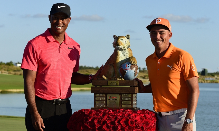 Tiger Woods and Rickie Fowler