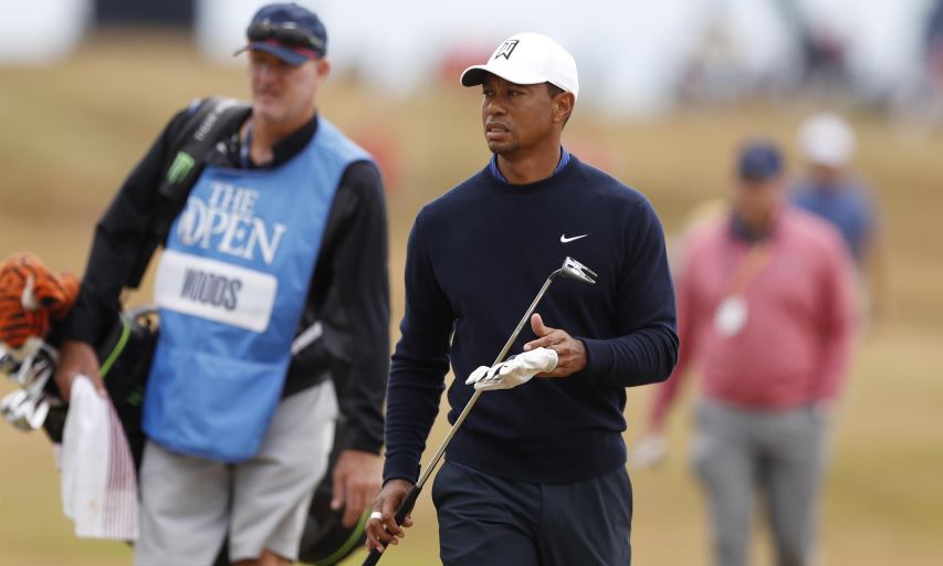 Tiger Woods at the 2018 British Open