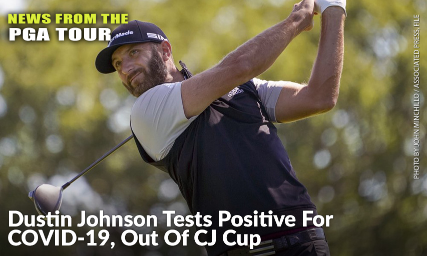 Dustin Johnson tests positive for COVID-19