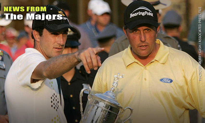 Geoff Ogilvy and Phil Mickelson at the 2006 U.S. Open