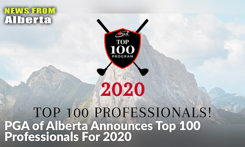 PGA of Alberta Top 100 Professionals for 2020